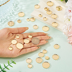 60 шт. 6 стиля оправы для кабошонов из нержавеющей стали 304 STAS-CD0001-11