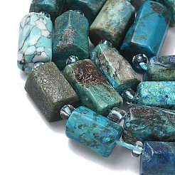 Натуральные бусы из хризоколлы и лазурита&nbsp;G-C275-A01-01