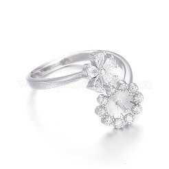 Кольца-манжеты из стерлингового серебра 925 пробы с родиевым покрытием STER-F048-21P