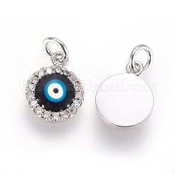 Латунные микро проложить кубического циркония подвески ZIRC-G150-13