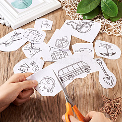 60 узор из нетканого материала DIY-TAC0100-013