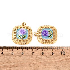 Подвески из нержавеющей стали 304 с эмалью&nbsp;STAS-U061-47G-01