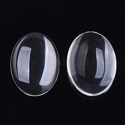 Прозрачные стеклянные кабошоны GGLA-R022-30x40-B