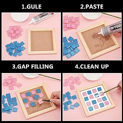 Кабошоны из стекла с блестками GLAA-FH0001-03A