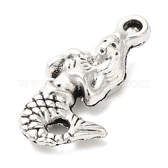 Тибетском стиле сплава русалка подвески&nbsp;TIBEP-Q043-223-RS