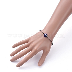 Регулируемая коровьей браслеты шнур BJEW-JB05281-03