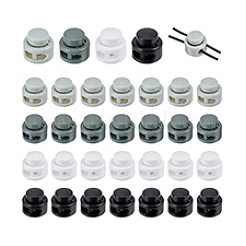 40 шт. 4-х цветные пластиковые шнуровые замки FIND-PH0027-35