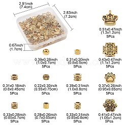 60шт 12 стиля европейские бусины из сплава в тибетском стиле FIND-FS0001-80