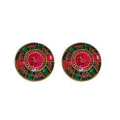 Плоские круглые серьги сплава стержня WGD430D-01