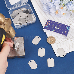 201 нержавеющая сталь штампованные пустые бирки подвески&nbsp;STAS-SC0008-97P-01