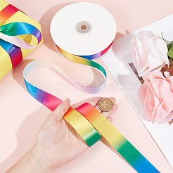 50 ярд ленты из полиэстера в репсовую ленту радужного цвета OCOR-WH0045-25