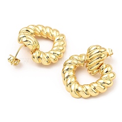 Серьги-гвоздики с подвеской из латуни EJEW-M223-14G