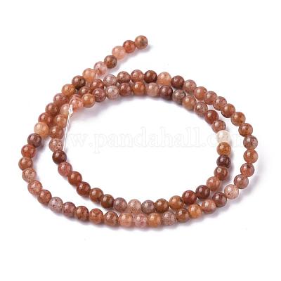 Натуральный фиолетовый авентурин бисер GSR4mmC025-1