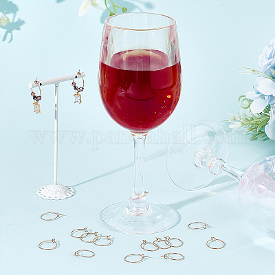 40 шт. фурнитура для сережек-колец из хирургической нержавеющей стали 316L STAS-UN0053-41RG-1