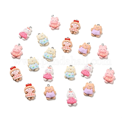 Подвески из непрозрачной смолы RESI-G043-C08-1