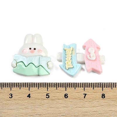 Кабошоны из смолы на тему путешествий RESI-H166-23-1