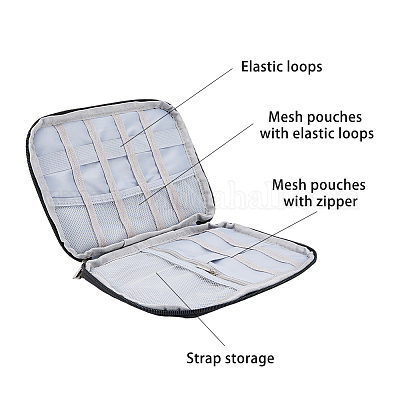 Сумка для хранения нейлоновых ремешков для часов ABAG-WH0038-20B-1
