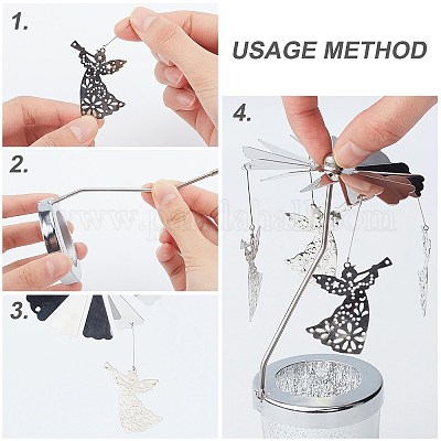 Термический вращающийся подсвечник AJEW-WH0152-19P-1