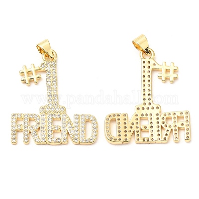 Стойки обшивки латунь микро проложить Циркон подвеску KK-A185-15G-1