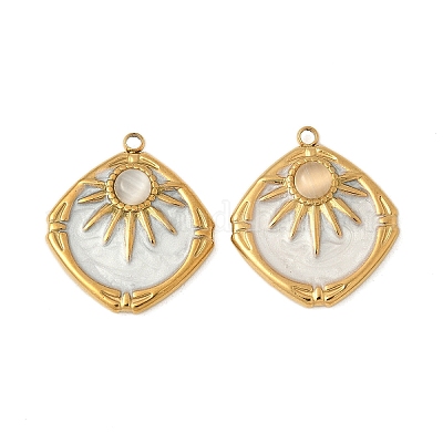 Подвески из нержавеющей стали 304 «кошачий глаз» STAS-V015-46G-1