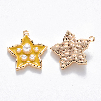 Латунь эмаль подвески KK-T049-056G-05-NF-1