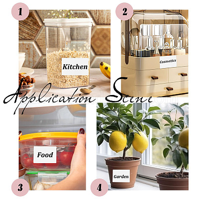 2 рулон 2 видов прямоугольных бумажных этикеток для термопечати STIC-BC0001-06-1