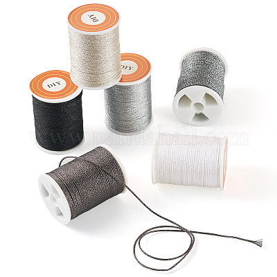 6 рулон полиэстеровой металлизированной нити 6 цветов OCOR-TA0002-82C-1