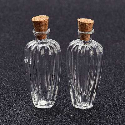 Стеклянные пробковые бутылки AJEW-O032-05C-1