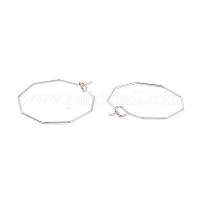 Фурнитура для сережек-колец из нержавеющей стали 316 STAS-C029-02P-1