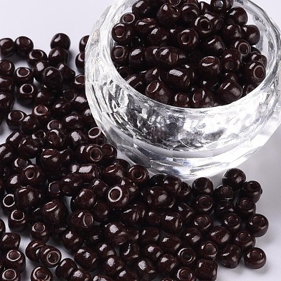 Выпечка краска стеклянные бусины&nbsp;SEED-US0003-4mm-K18-1