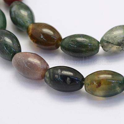 Природного индийского агата бисер нитей&nbsp;G-G697-G02-8x12mm-1