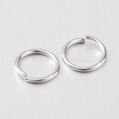 Антикоррозийное 925 стерлинговое серебро открытые соединительные кольца X-H135-8mm-P-1