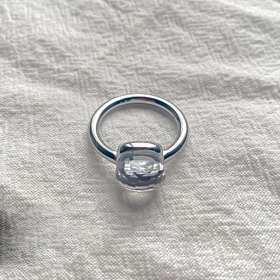 Квадратные кольца из нержавеющей стали 304 со стеклянными кольцами FS-WG8AAFA-16-1