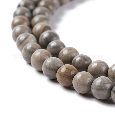 Натуральная серебряная линия яшма бисер прядь G-P451-03C-A-1