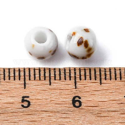 Фарфоровые бусины ручной работы PORC-D300-A06-1