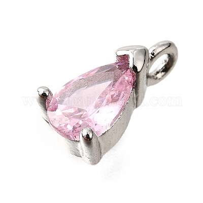 Латунные микро проложить кубического циркония подвески KK-D356-08C-P-1