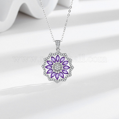 Комплект украшений из цветочной латуни с микропаве из кубических цирконий FS-WG0AAA8-01-1