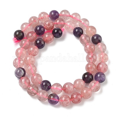 Бусы из натурального ауралита&nbsp;G-Z139-A01-8mm-1