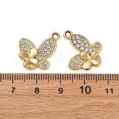 Подвески из сплава и страза PALLOY-S052-02G-B-1