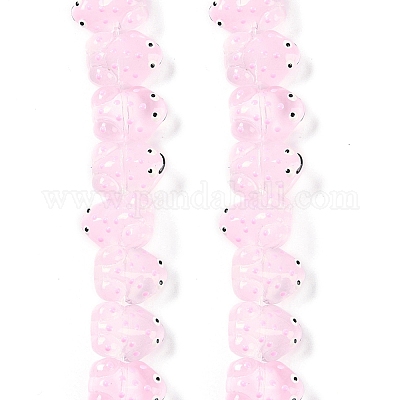 Нити прозрачных бусин из стеклянной эмали GLAA-B021-05I-1