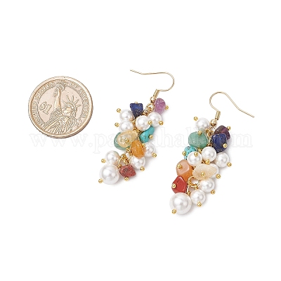 Серьги-подвески из нержавеющей стали 304 с кристаллами EJEW-JE06451-1