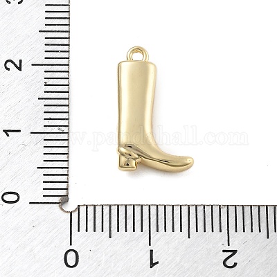 Латунные микропаве прозрачные подвески с фианитом KK-D283-34G-01-1