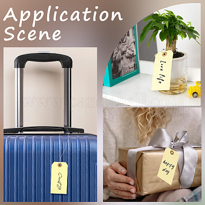 100 шт. чистые бумажные ценники со шнуром FIND-SP0002-91B-1