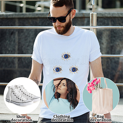 Заплатки из войлочной ткани от сглаза PATC-WH0007-13-1