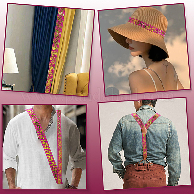 Лента из полиэстера в этническом стиле DIY-WH20048-087C-1