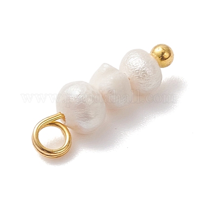 Подвески из натурального пресноводного жемчуга в форме картофеля PALLOY-JF04642-01-1