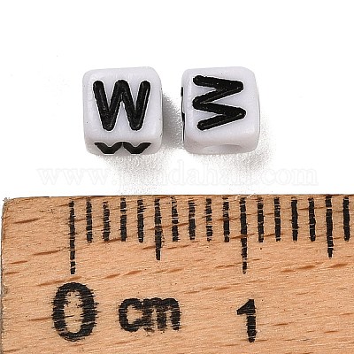 Непрозрачные акриловые бусины OACR-S076-01W-1