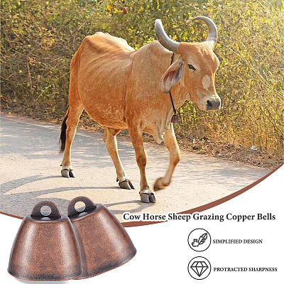 Подвески в виде железных колокольчиков в тибетском стиле FIND-WH0034-22R-1