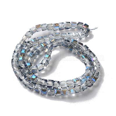 Гальванические стеклянные бусины&nbsp;X-EGLA-R064-4mm-05-1