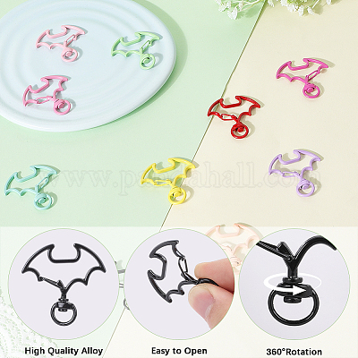 26 шт. двухцветные поворотные застежки из сплава с напылением FIND-SC0017-68-1